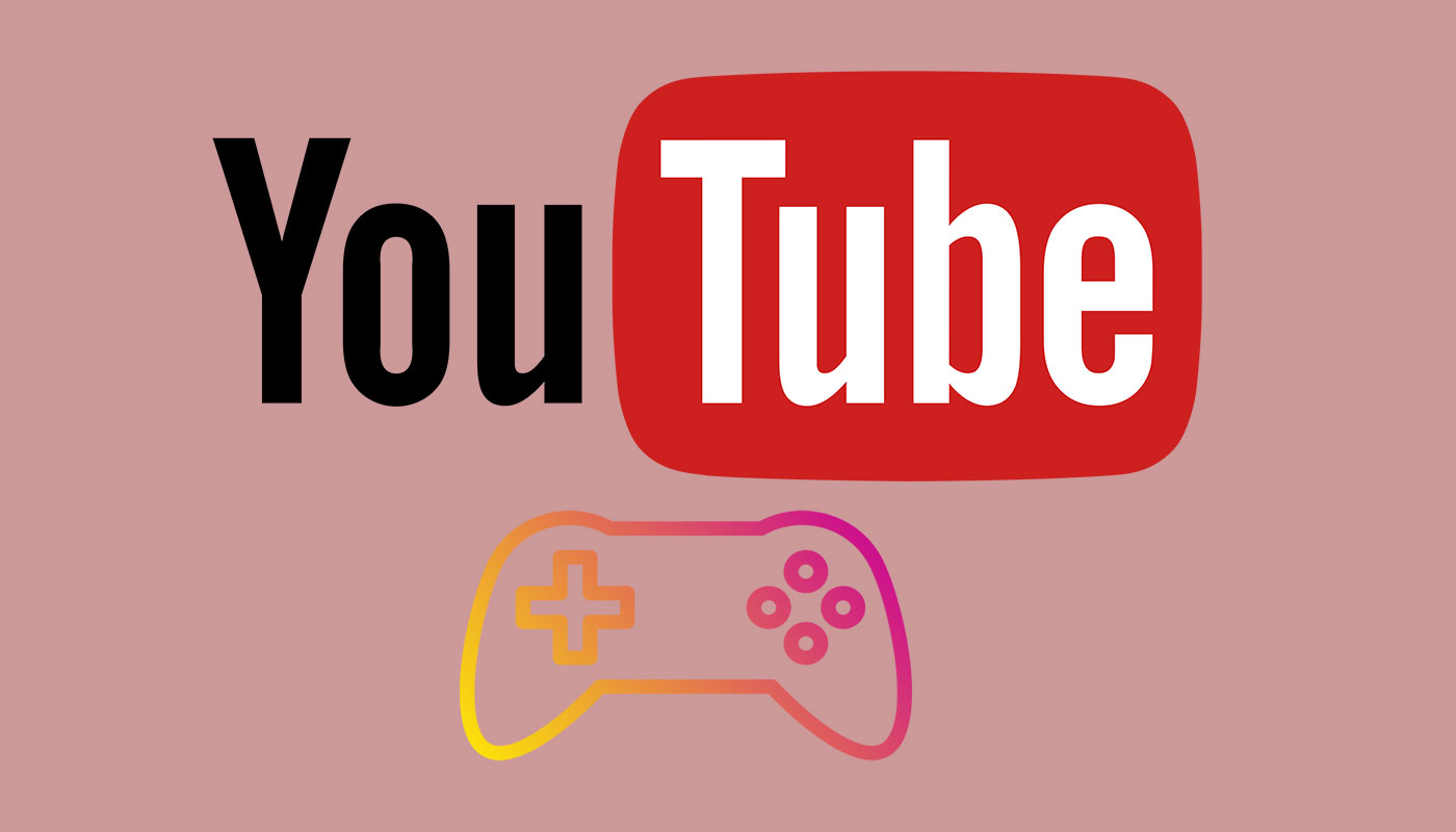 YouTube Logo with Joystick