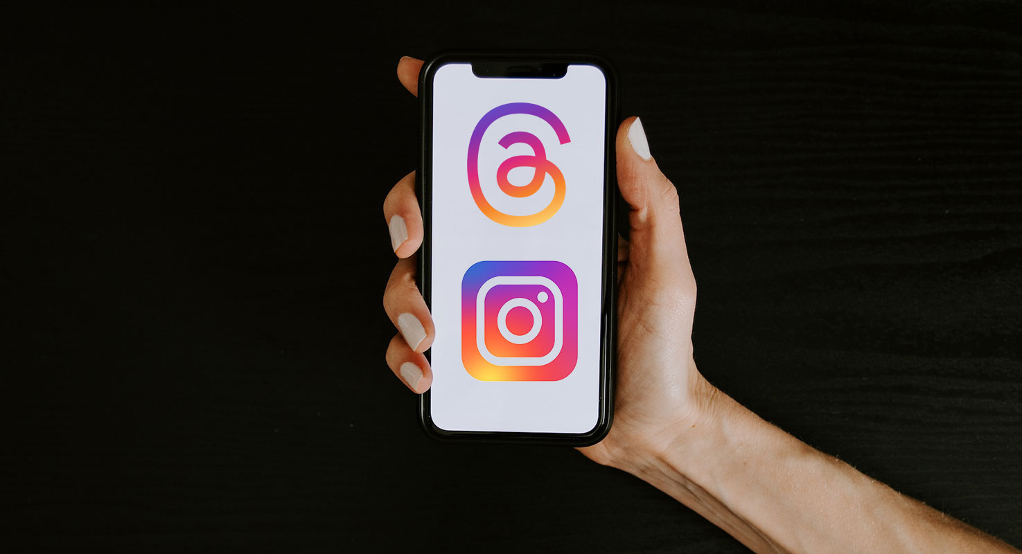 Instagram and Threads logo in the same Screen
