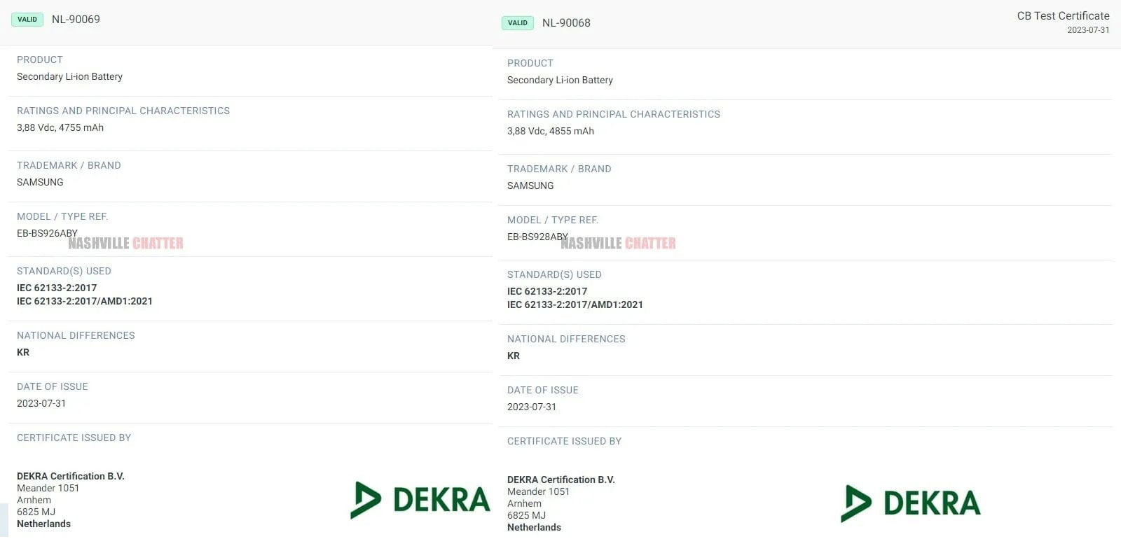 Samsung Galaxy S24 Plus Battery Details