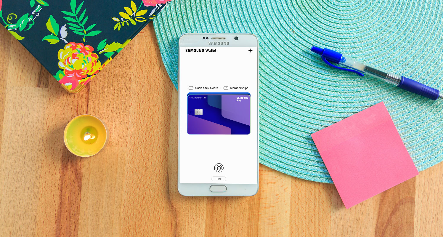Samsung Wallet App Screen in Mobile