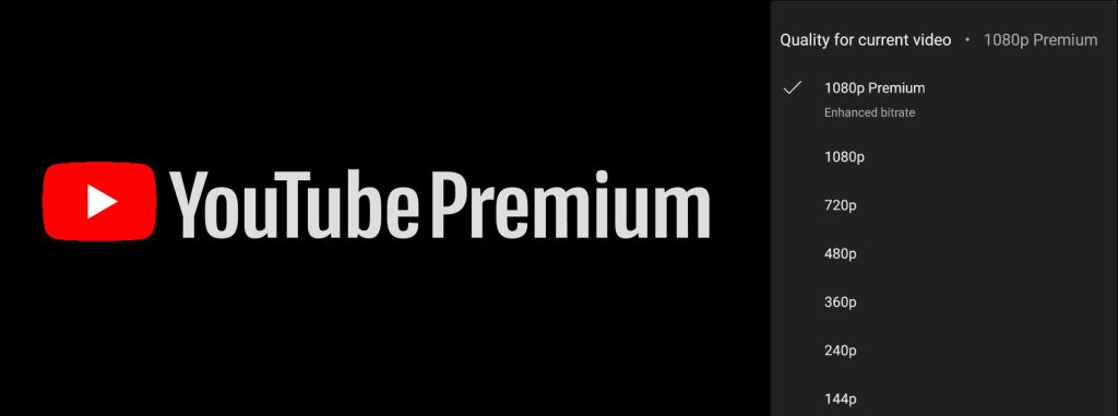 YouTube Premium 1080p Enhanced bitrate Android 1