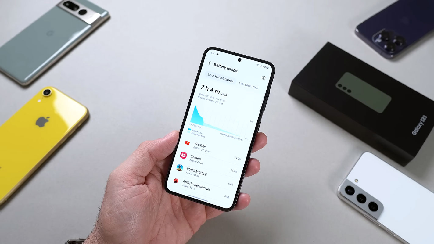 samsung galaxy s23 battery usage