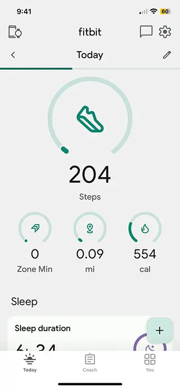 Fitbit Streaks Missing Screenshot