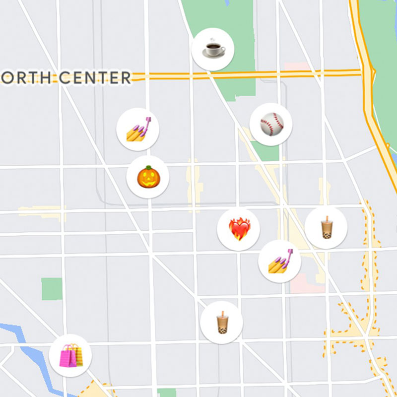 Google Maps Emojis