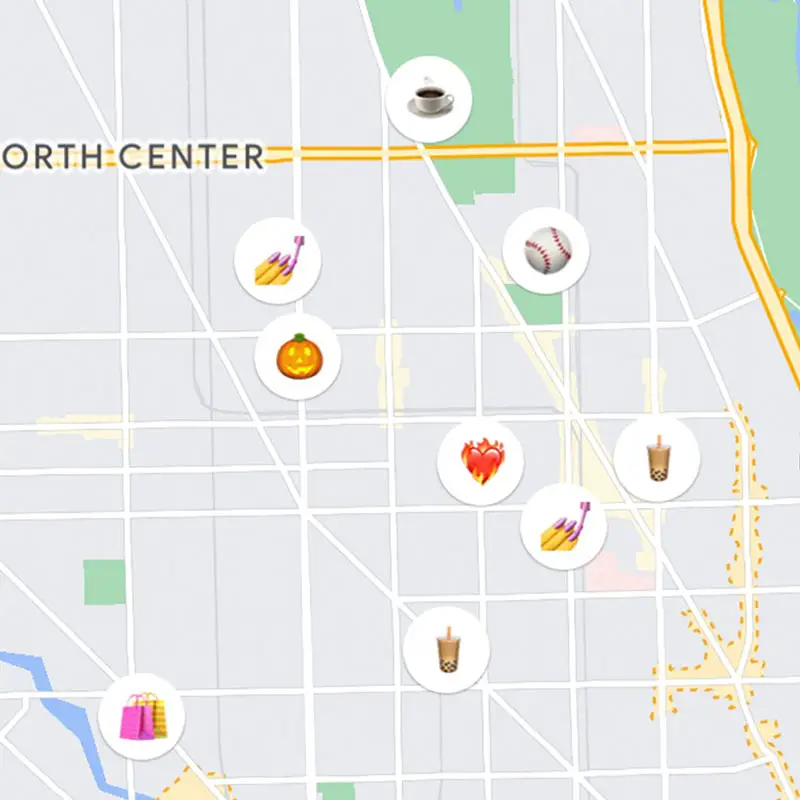 Google Maps Emojis