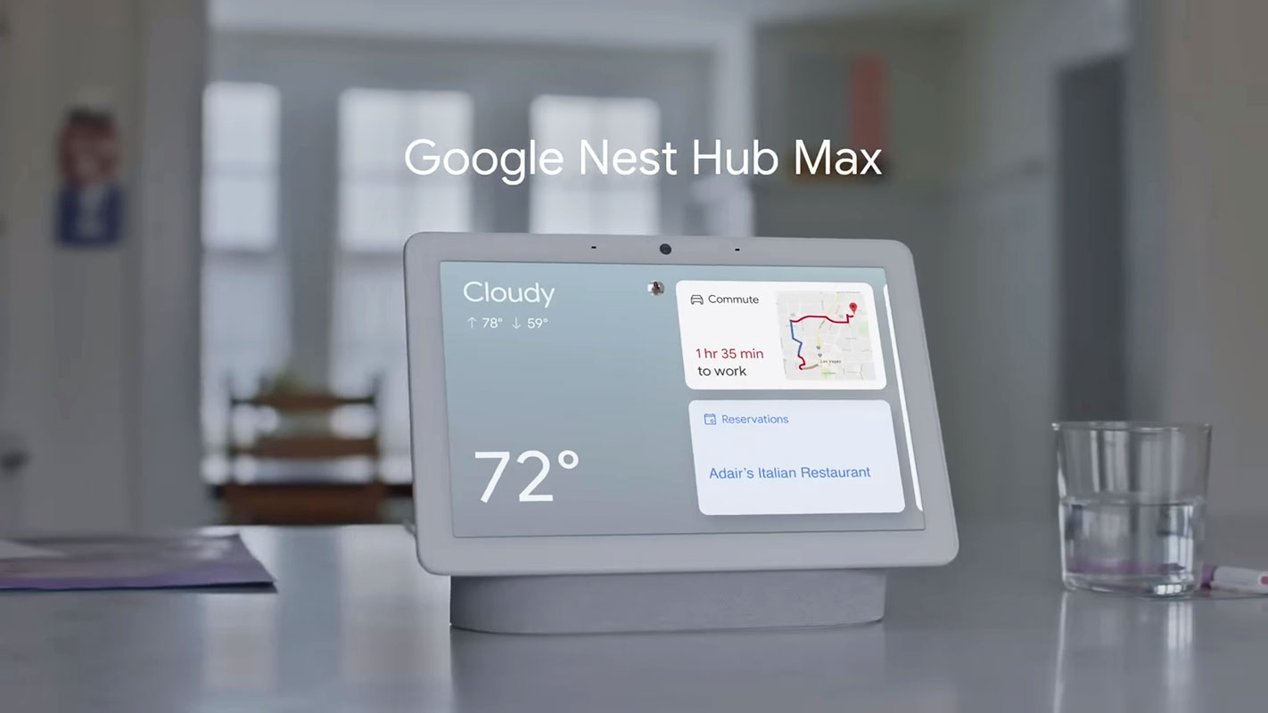 Google Nest Hub Max Weather Screen