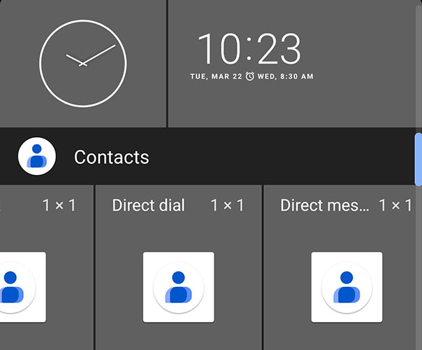 Google Pixel Direct Dial Screenshot