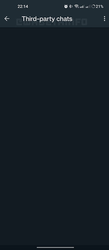 WhatsApp Third-Party App Chats Support