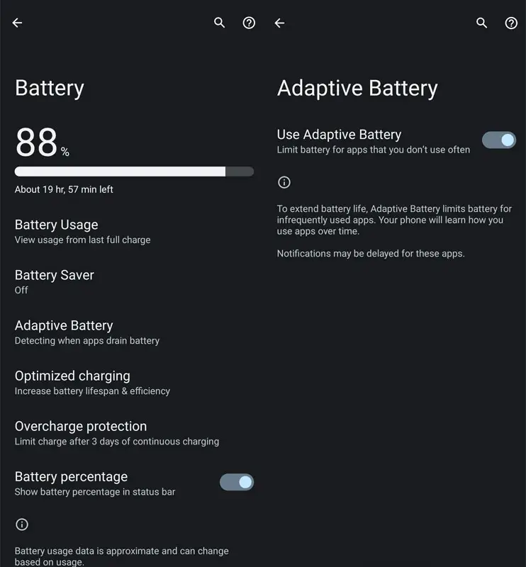 Adaptive battery