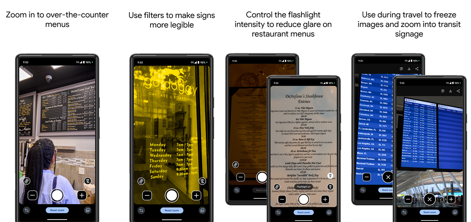 Google Pixel Magnifier App Screenshots