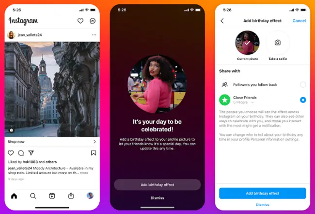 Instagram Birthday Feature