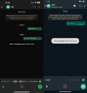 How to Send View Once Audio Messages in WhatsApp? - Android Infotech ...