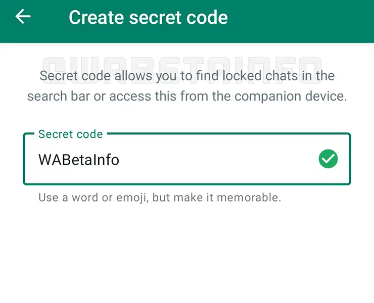 WhatsApp Secret Code Screeshot