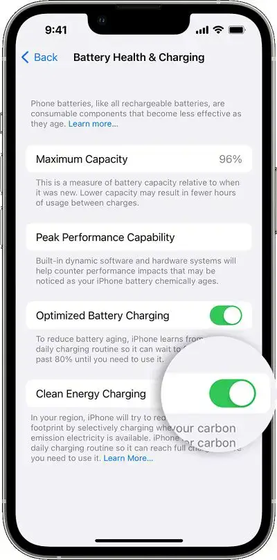 الطاقة النظيفة iPhone 15 Pro لا يشحن