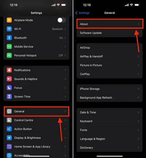 iPhone 15 Pro Max Settings 