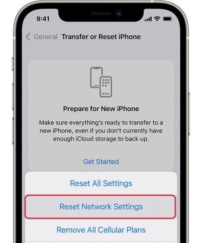 reset network airdrop not working ios 17