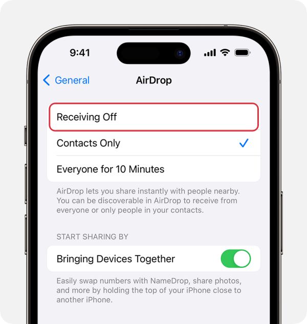 turn off AirDrop not working on iOS 17