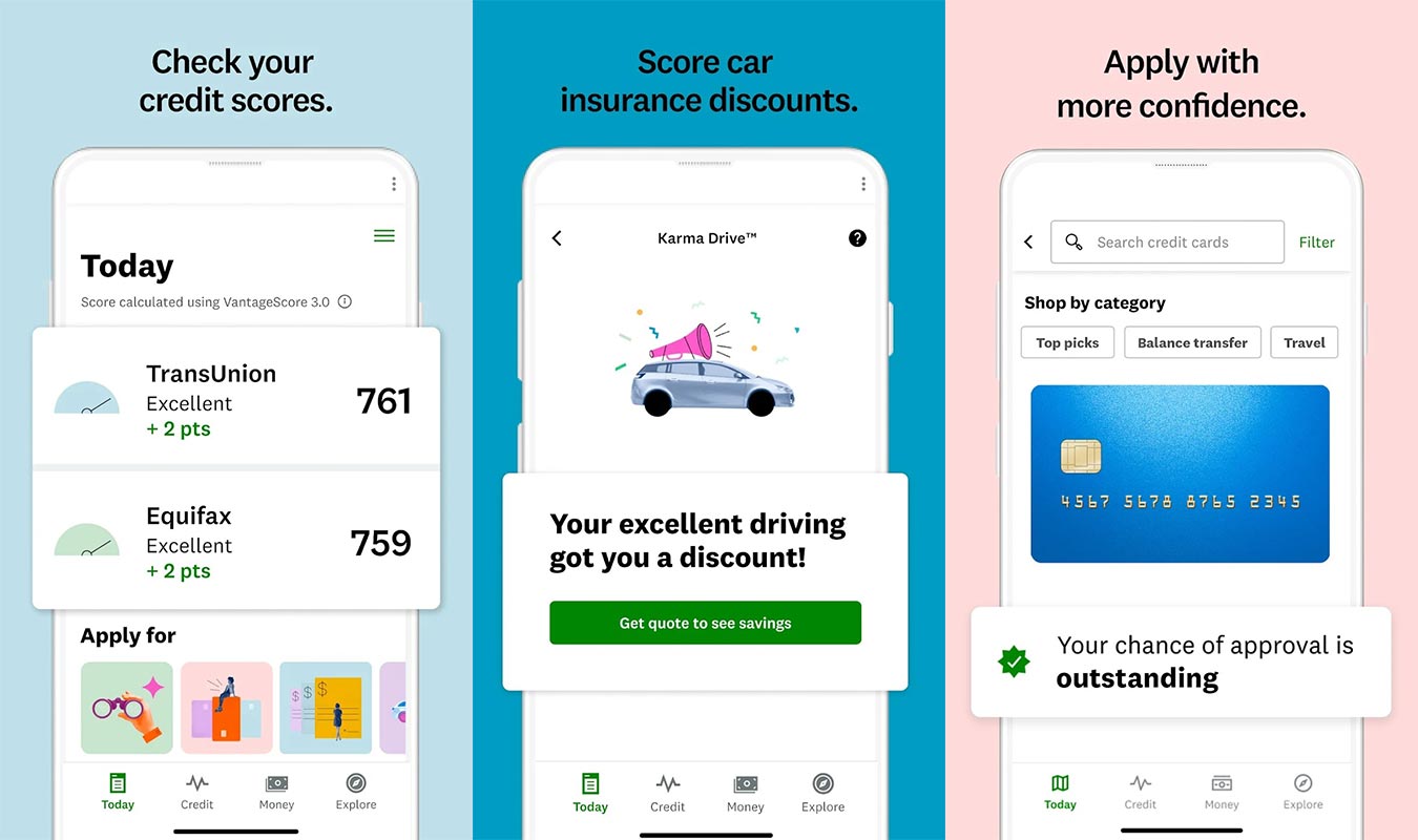 Intuit Credit Karma Screenshots