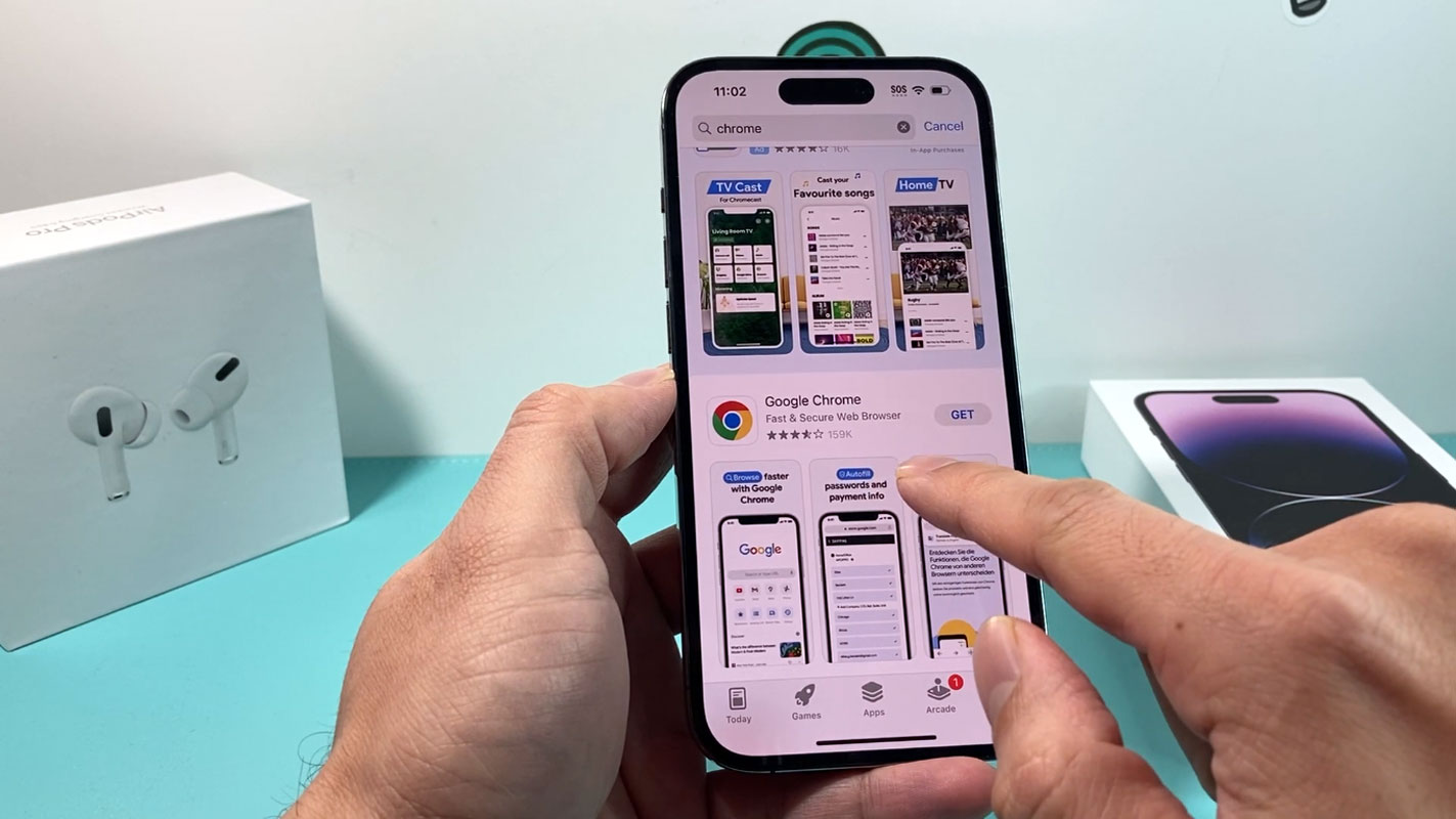 chrome install in iphone 