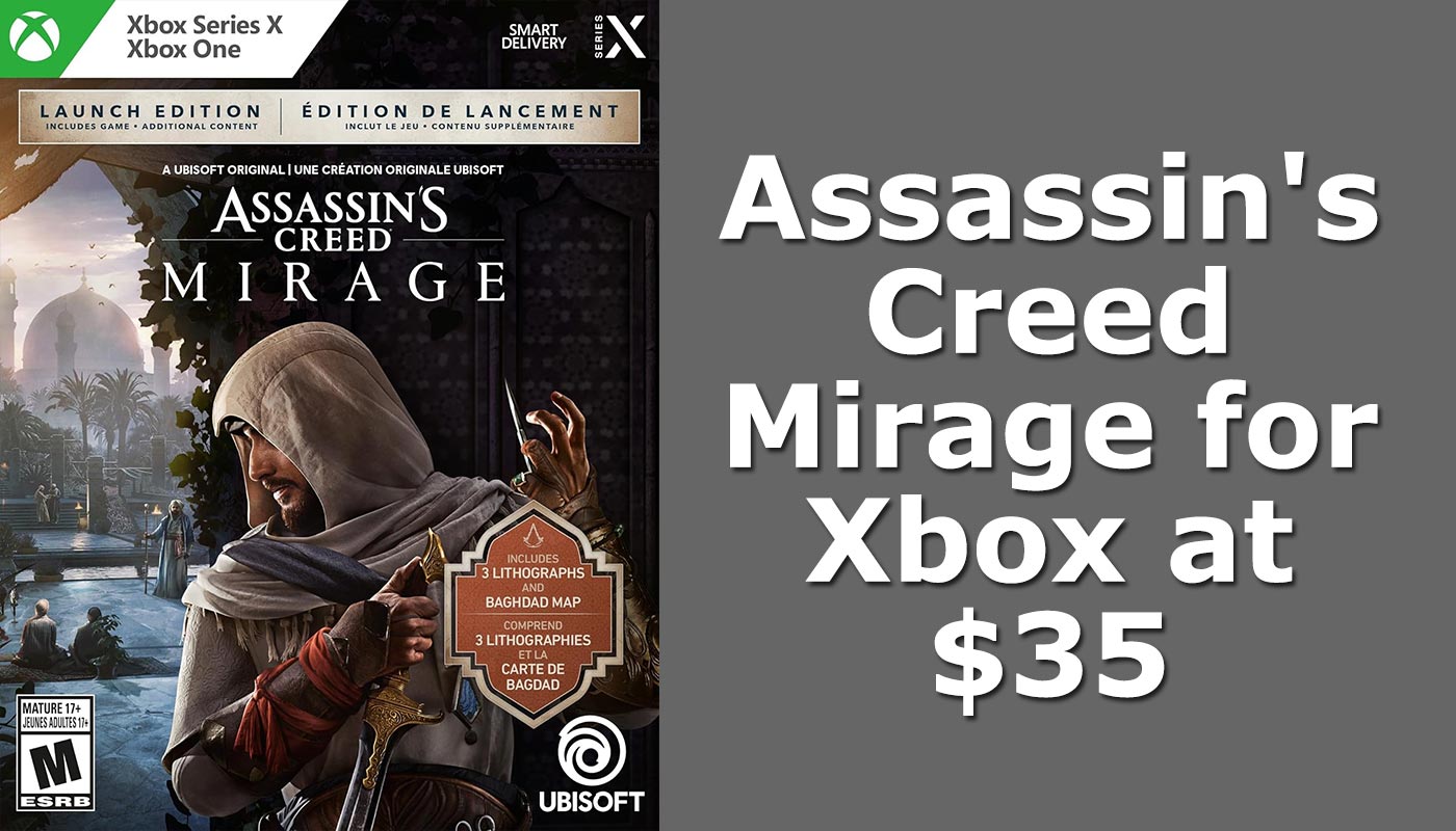 Assassin's Creed Mirage for Xbox at $35