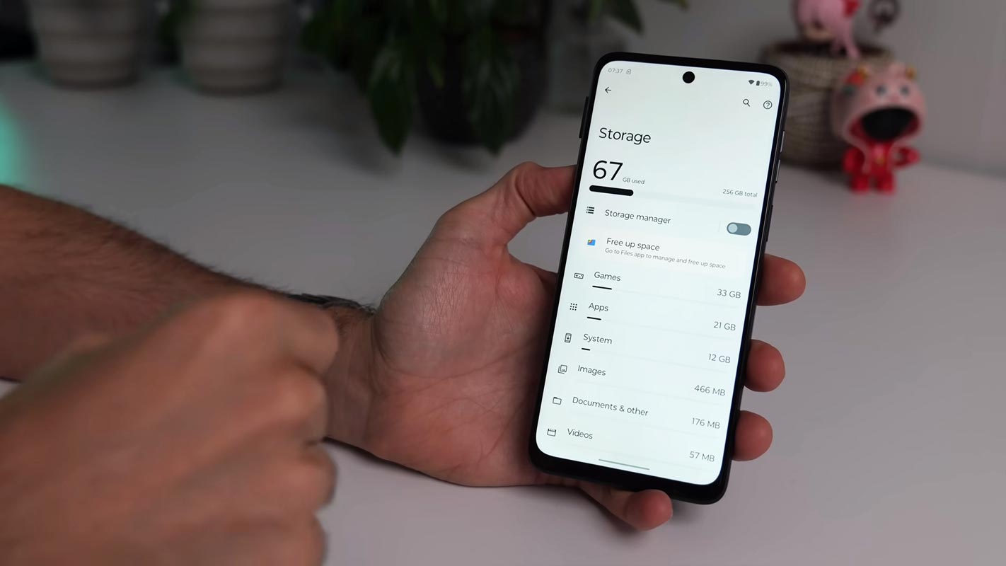 Moto G54 Storage Settings
