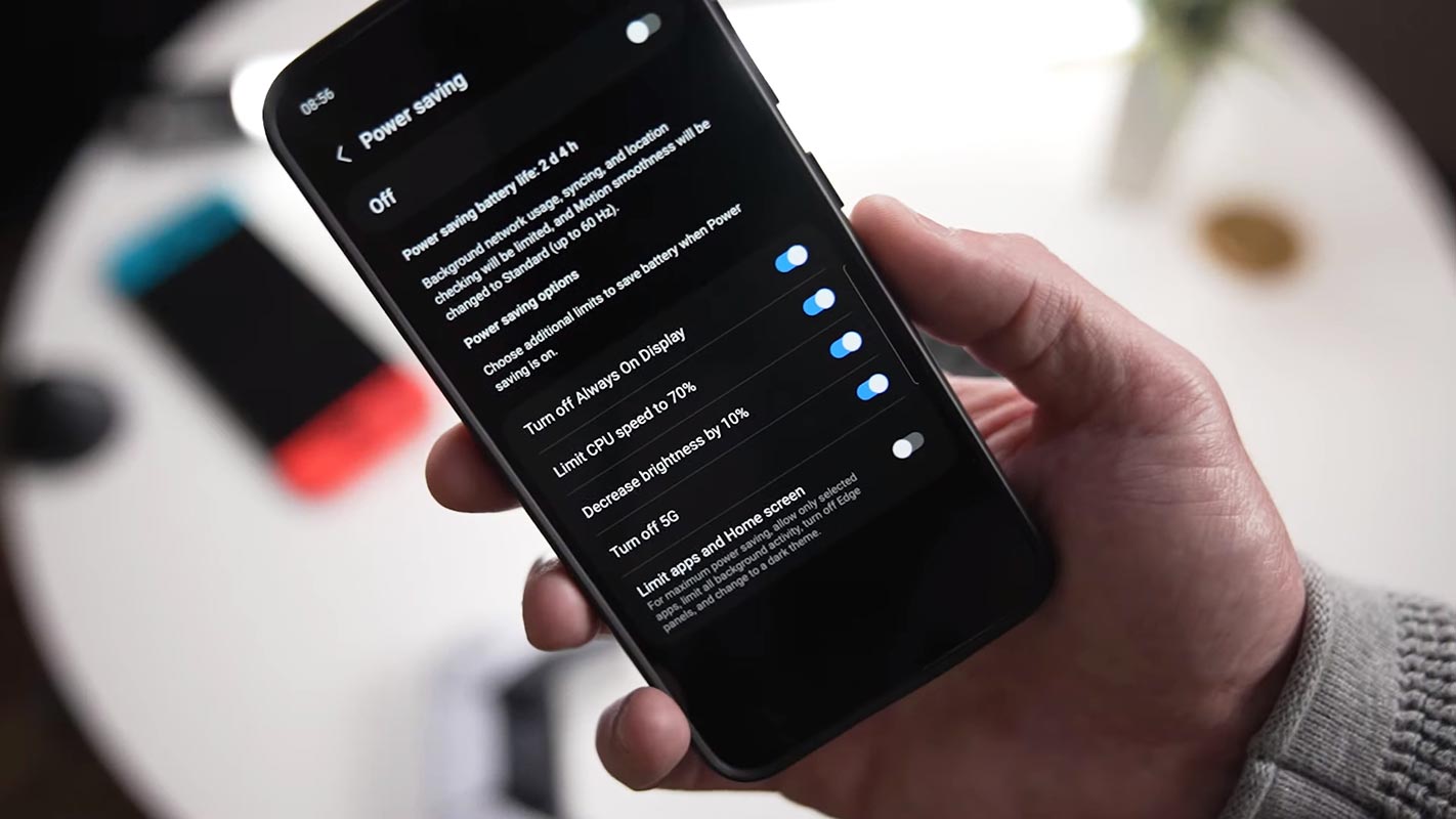 Samsung Galaxy One UI 6.0 Android 14 Power Saving Mode