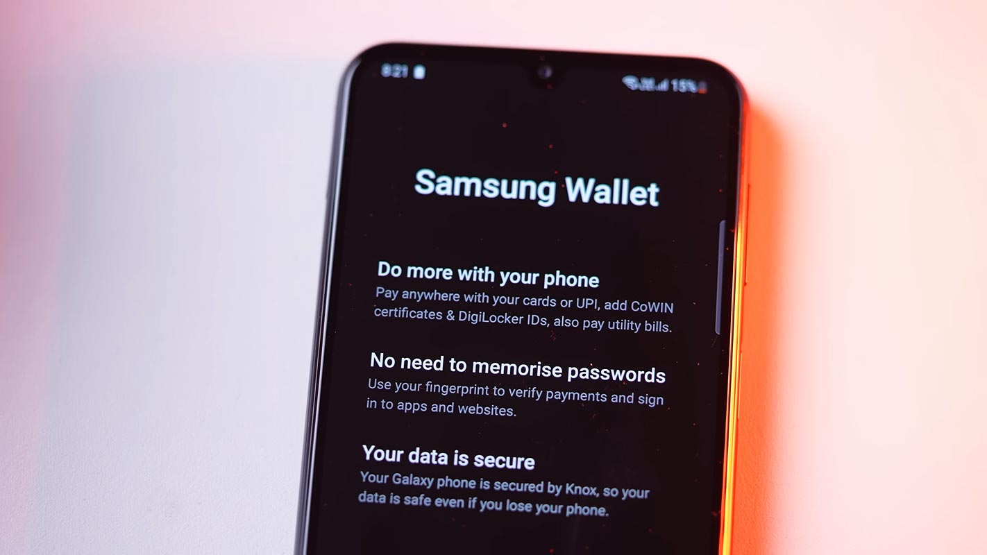 Samsung Galaxy Wallet Settings