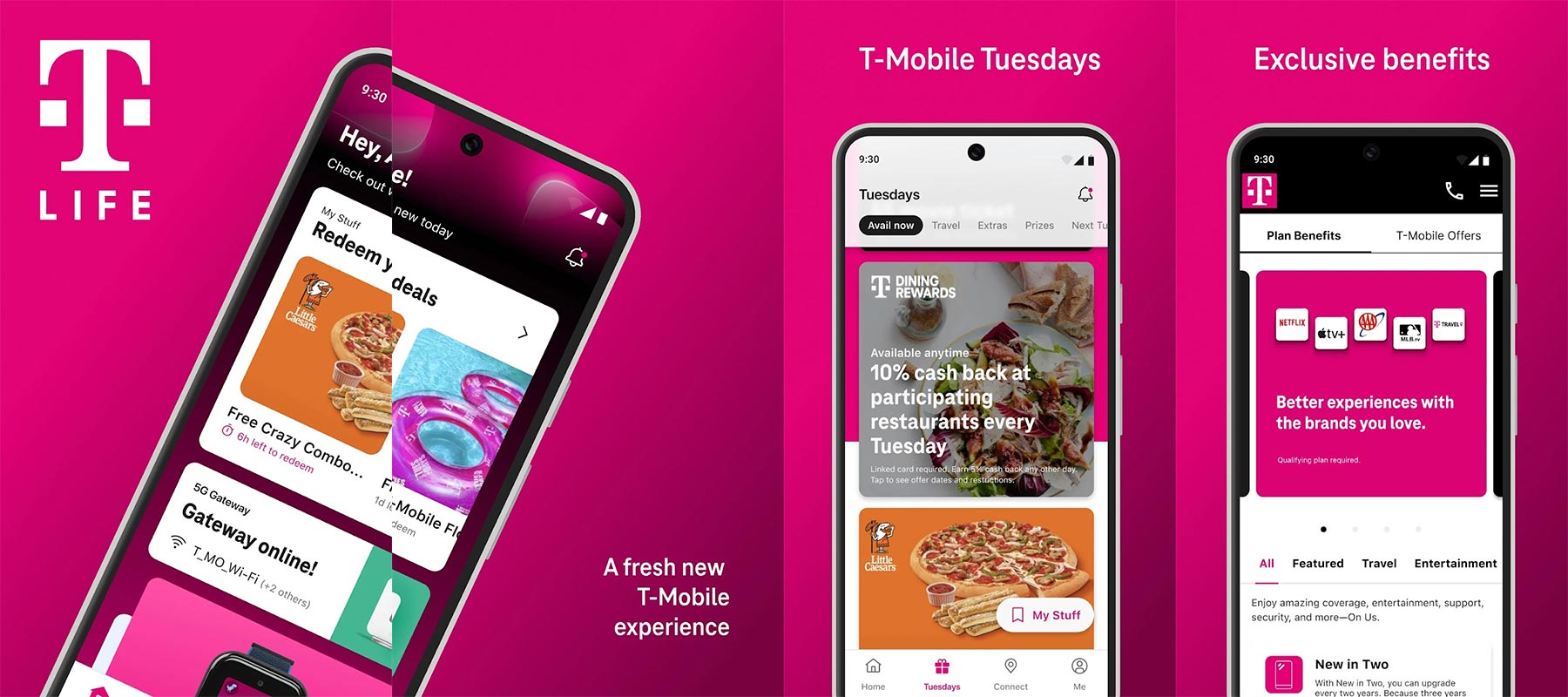 T-Mobile Tuesdays T Life App Screenshots