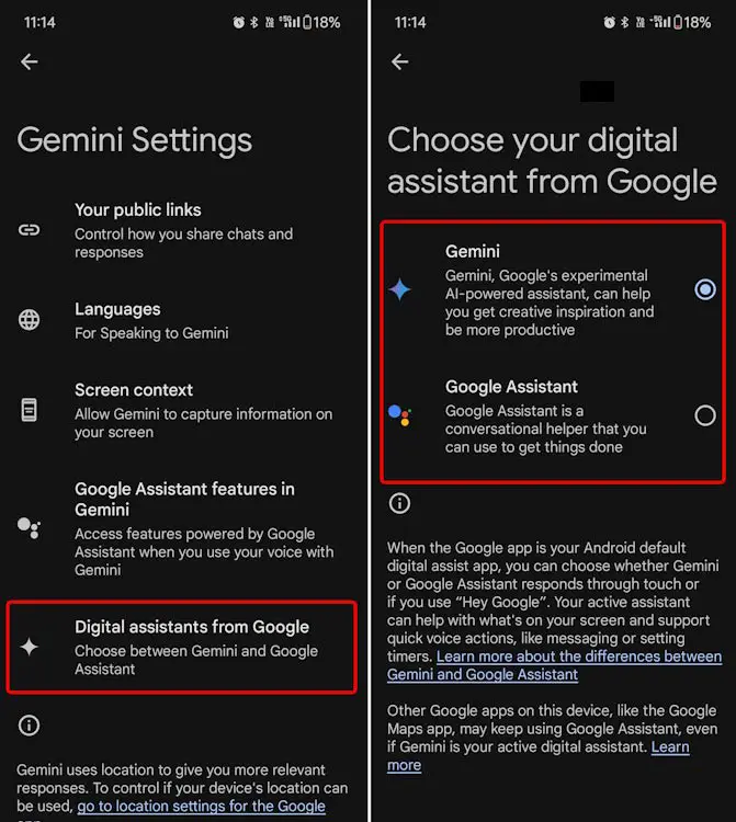 Setup Google Gemini as a Assistant