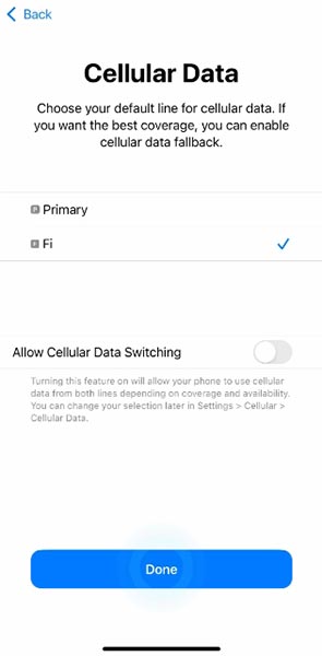 iPhone eSIM Cellular Activation