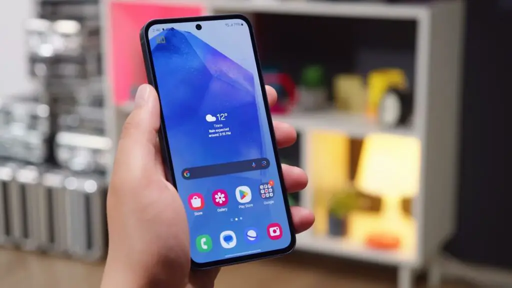 Samsung Galaxy M55 Unlcoked Home Screen