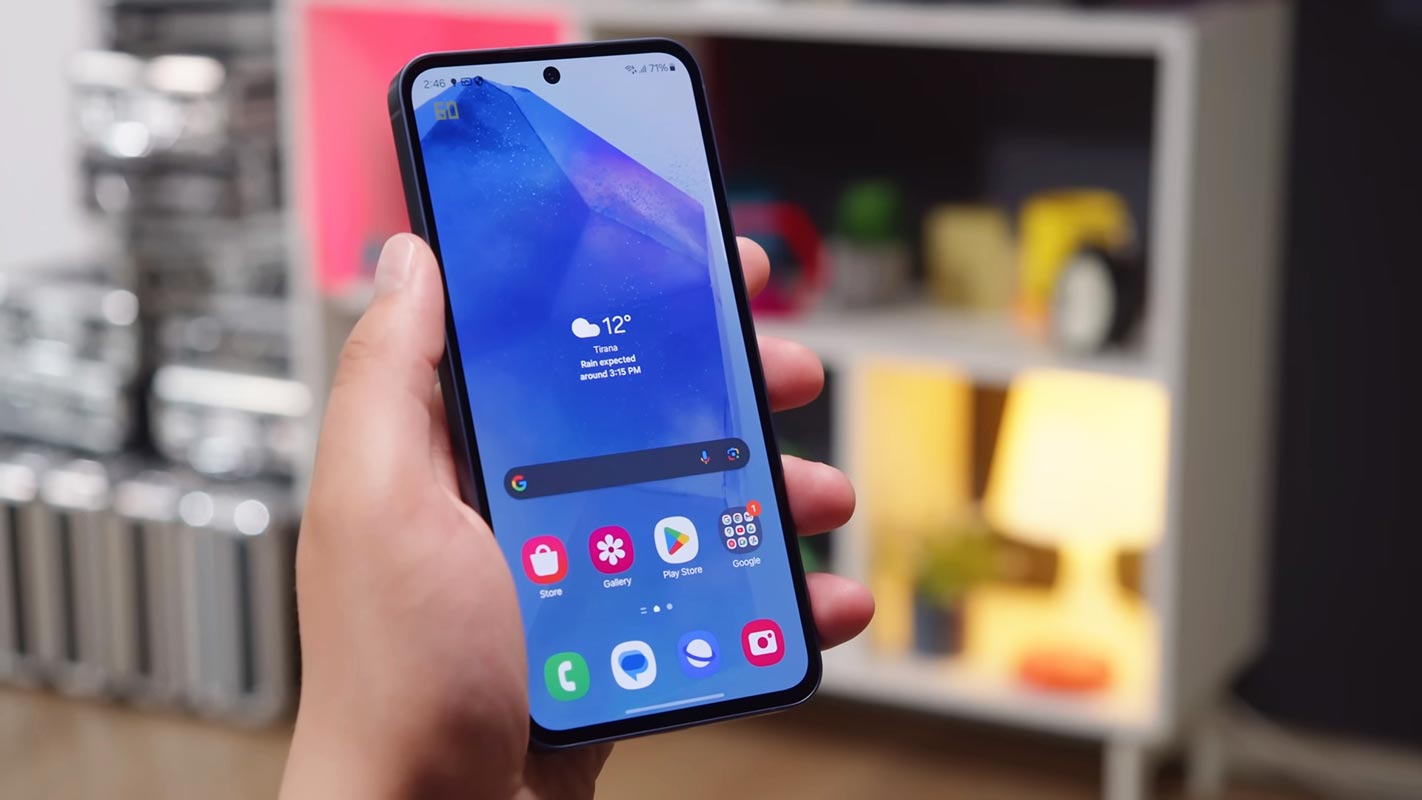 Samsung Galaxy M55 Unlcoked Home Screen