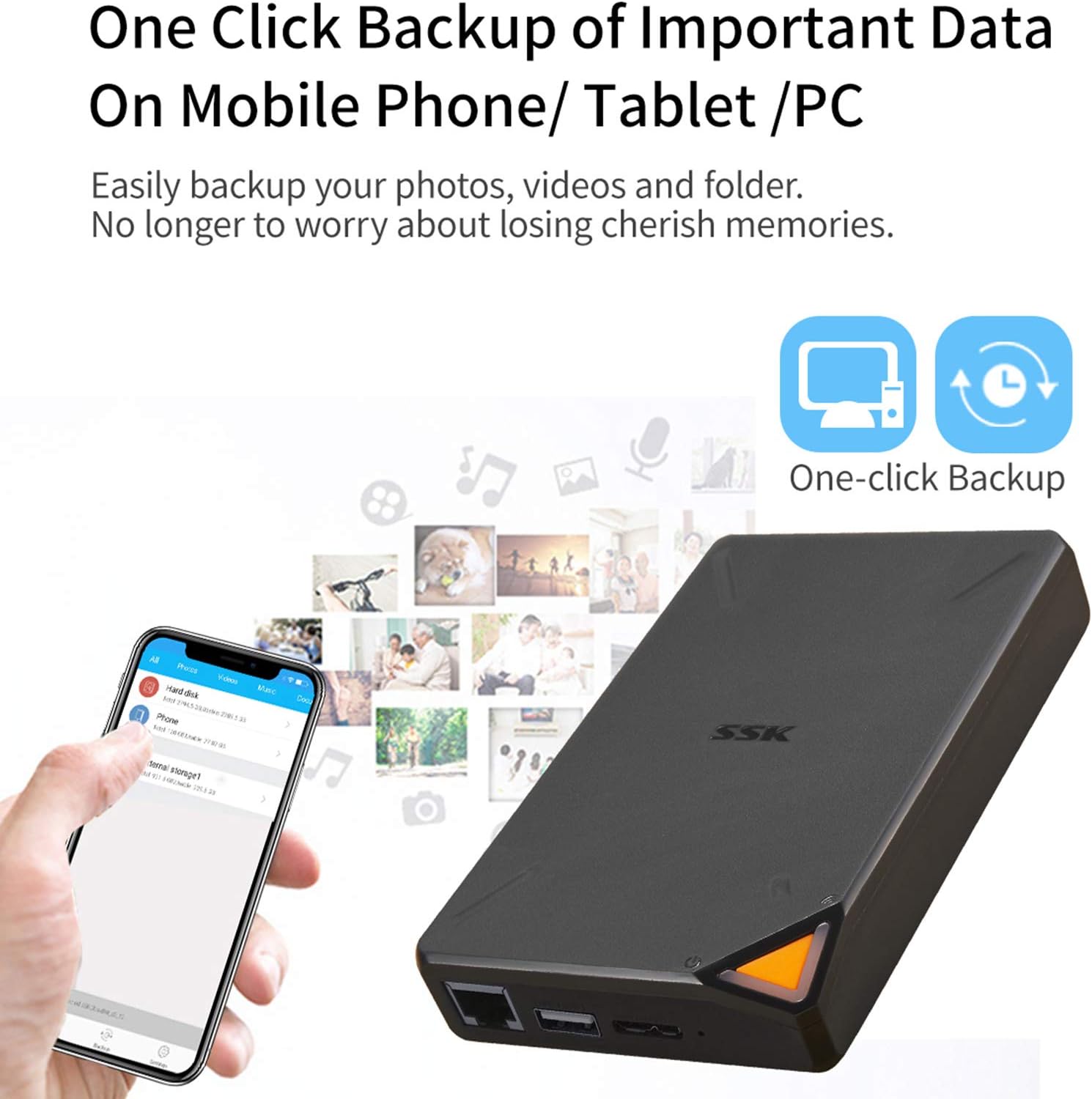 SSK 1TB Portable External SSD
