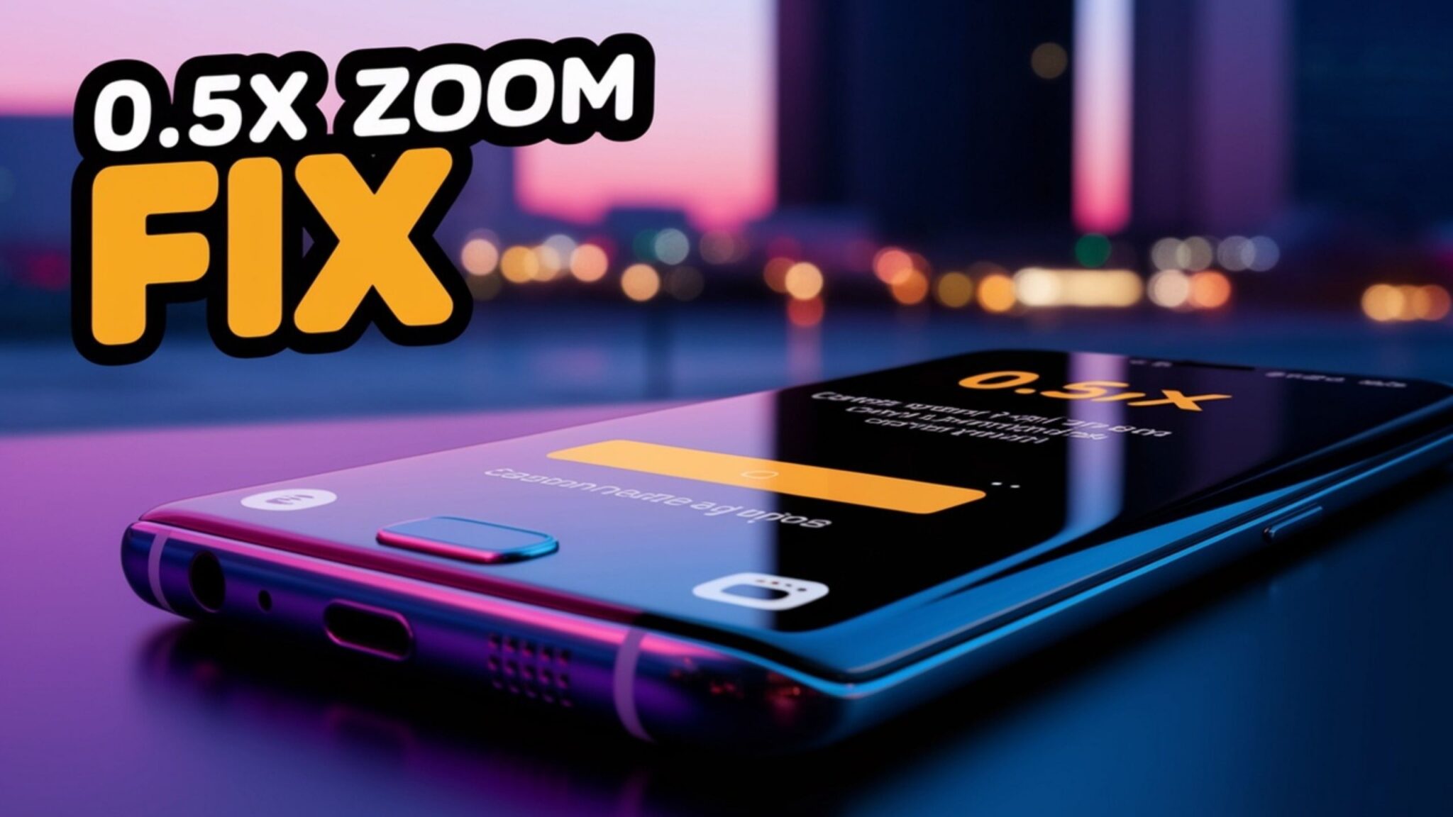 How to Fix 0.5x Zoom Not Working on Samsung Galaxy Camera - Android ...