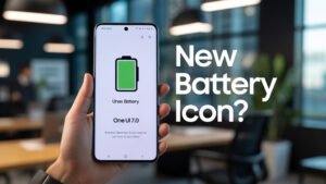 Samsung Galaxy One UI 7 Emoji Battery Status Bar