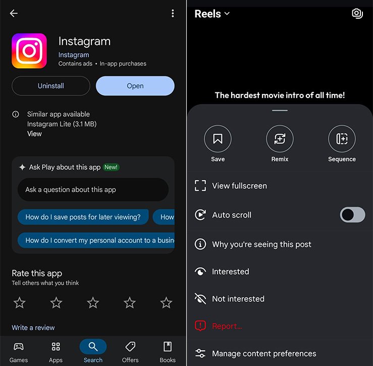Autoscroll Officially Coming to Instagram Reels Screenshot