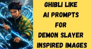 Ghibli like AI Prompts for Demon Slayer Inspired Images