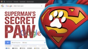 Paw Easter Egg When You Search Superman on Google