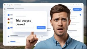 You Can't Access Google One Trial