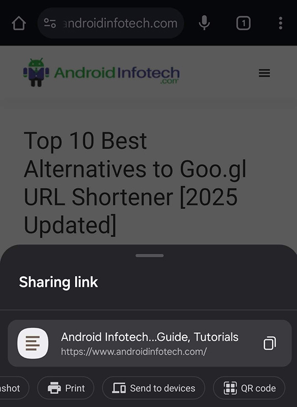 Free QR Tools Google Chrome Mobile