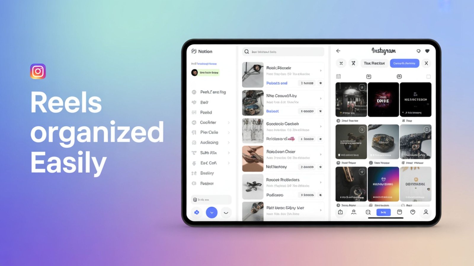 How to Organize Easily Use Instagram Reels in Notion