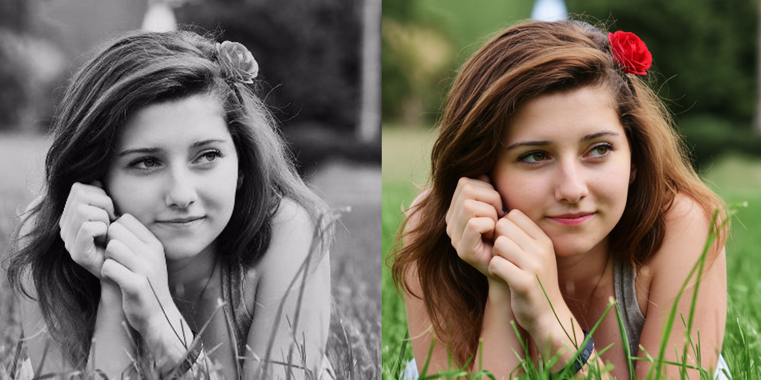 Black and White Photo into Color Using Google Gemini Nano Banana Sample