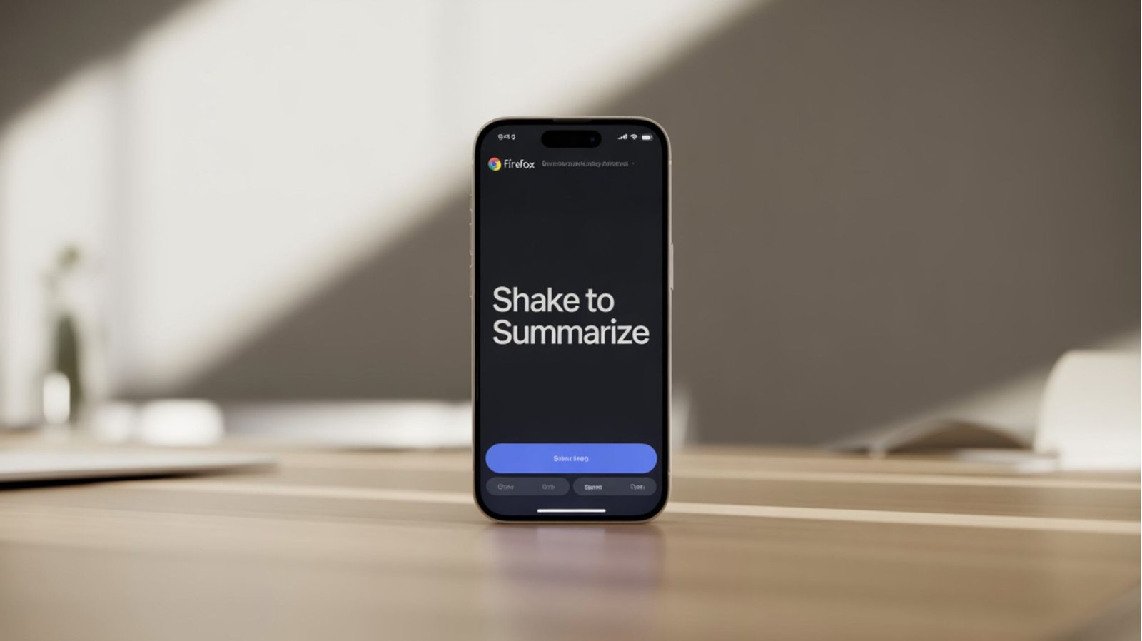 Use Firefox Shake to Summarize on an iPhone
