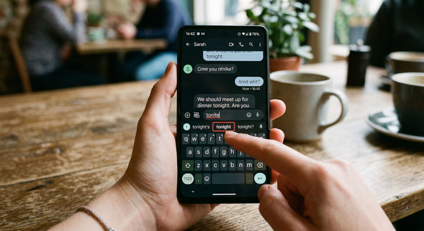 Auto correct showing in android mobile