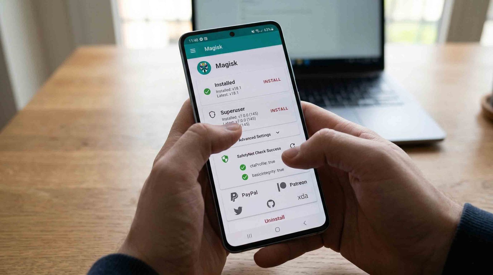 Root Samsung Galaxy A37 using Magisk