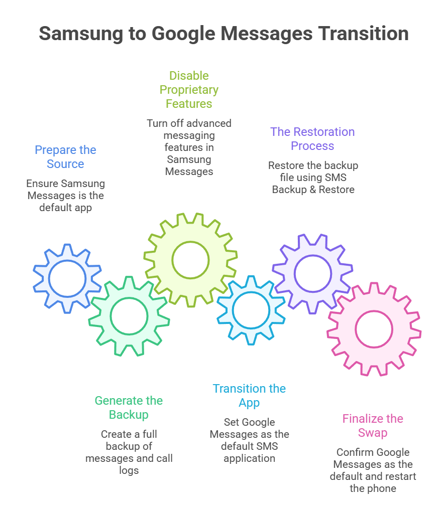 execution steps for samsung to google messages execution steps for samsung to google messages