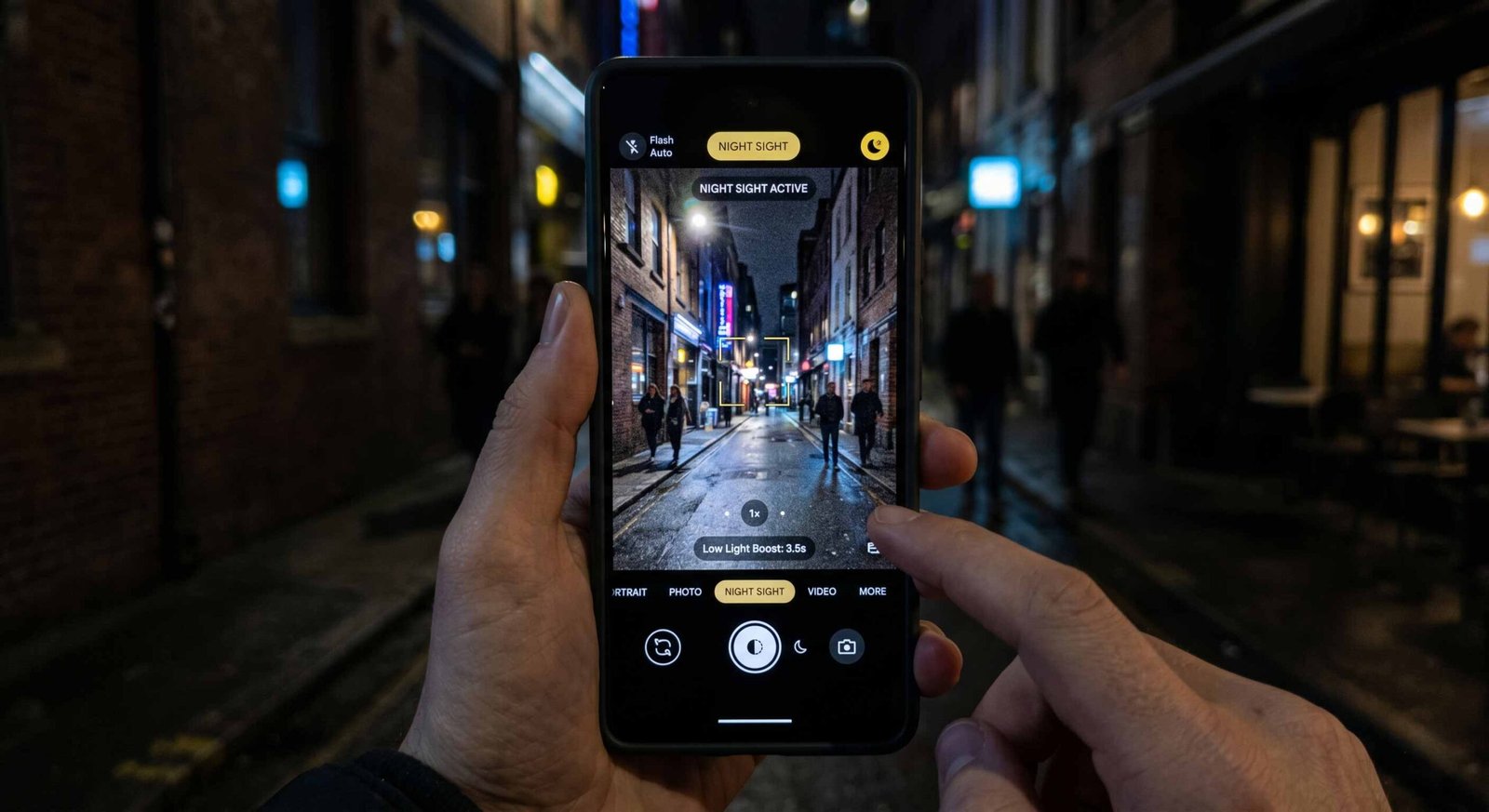 low light boost mode in android mobile