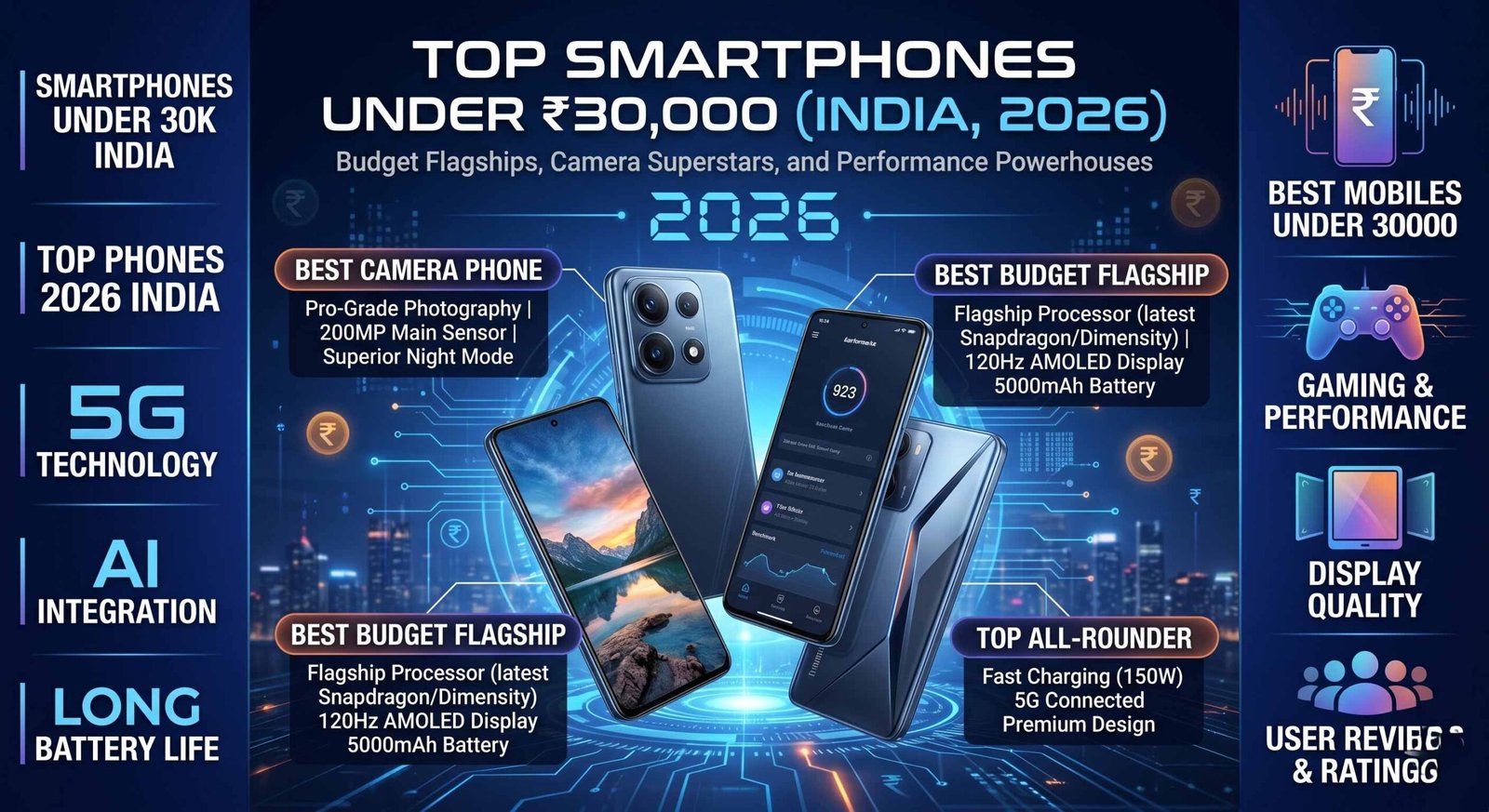 Best Android Mobiles Under INR 30000