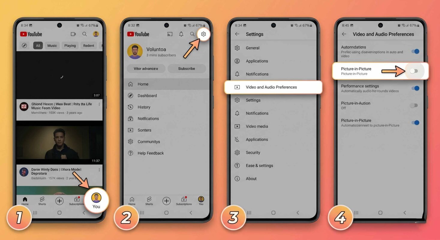 Disable YouTube Picture In Picture in Android Mobiles Screenshot Steps Disable YouTube Picture-In-Picture in Android Mobiles
