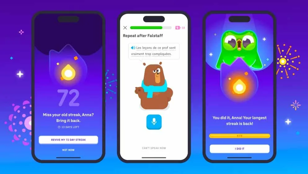 Duolingo lets users revive their old broken streak for free screenshot Duolingo lets users revive their old, broken streak for free screenshot